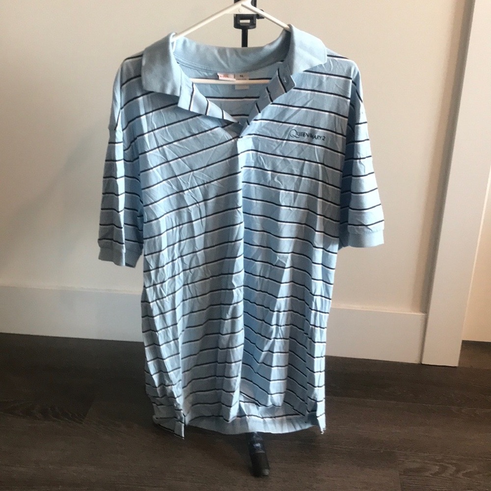 Cunard line Queen Mary 2 polo shirt. XL and 2 XL